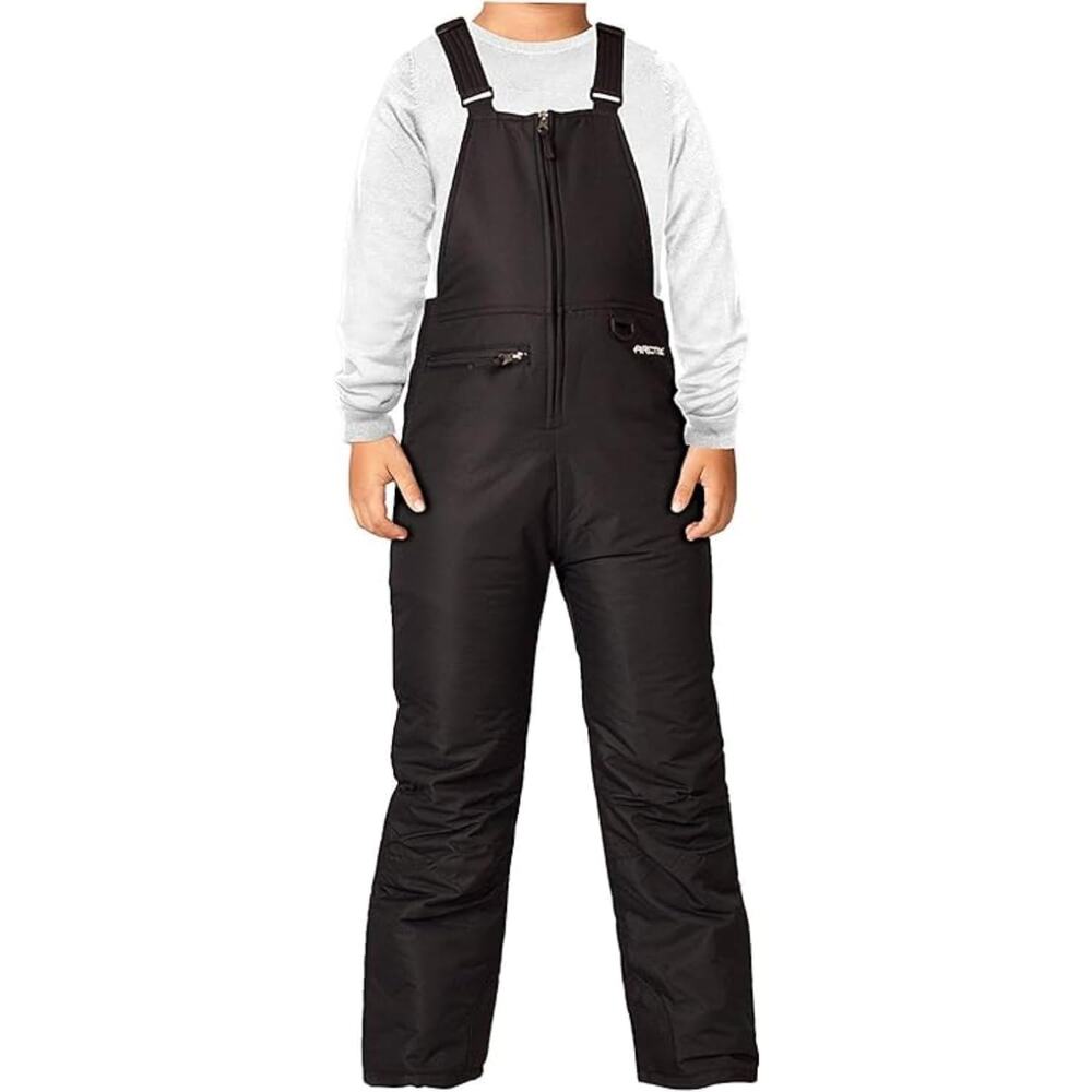 NWT Arctix Youth Snow Bibs Black Medium 10/12 snowboarding ski sledding